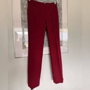 Ann Taylor Slim Straight Maroon Dress Pants